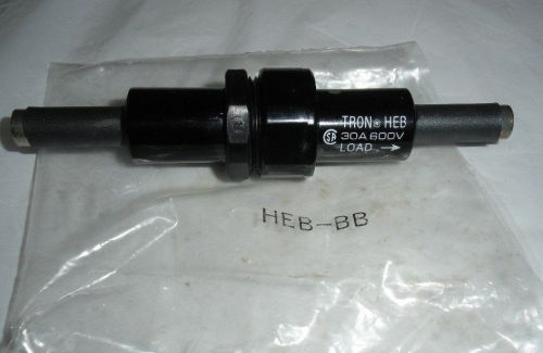 Tron bk/heb-bb bussmann cooper single in line fuse holder/block 30 amp 600 volt for sale