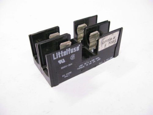 Littelfuse l60030c2c fuse block, 600v 30a,2 poles for sale