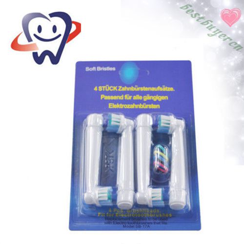 4X Pieces Electric Toothbrush Head Replacements Signal Time Product~