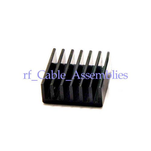 10PCS 14x14x6MM Black High Quality Aluminum Heat Sink Router Chips CPU Radiator