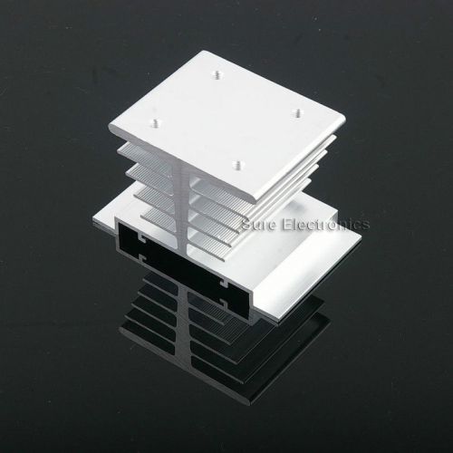 5pcs 3x2inch aluminum alloy heat sink for 1w/3w/5w/10w led silver white for sale