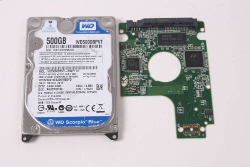 Wd wd5000bpvt-00kpft0 500gb 2,5 sata hard drive / pcb (circuit board) only for d for sale