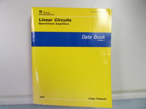 TEXAS INSTRUMENTS LINEAR CIRCUITS OPERATIONAL AMPLIFIERS DATA BOOK