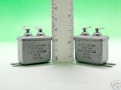 15x soviet military mbgch-1 - 0.25uf 500v &lt;&gt; pio capacitors for sale