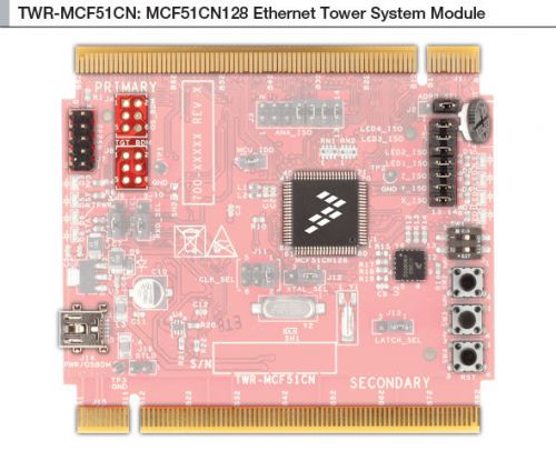 TWR-MCF51CN: ColdFire MCF51CN128 Ethernet Tower System Module