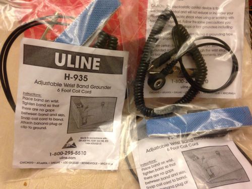 Uline H-935 , Adjustable Wrist Band Grounder , 6 foot Coil Cord