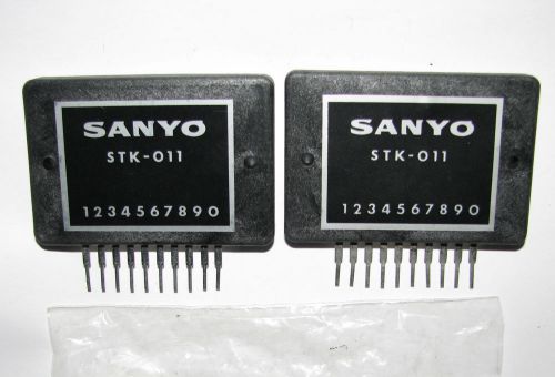 2 PCS NOS SANYO STK-011 STEREO AMPLIFIERS IC FOR RECIEVER STEREO AUDIO AMPLIFIER