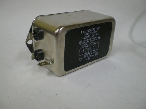 Schaffner fn2060-20-06 emi power line filter, 20a, 734ua for sale