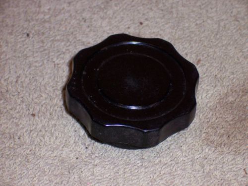 OG5891 - Vintage Black Bakelite 2 1/4&#034; diameter 1/4&#034; shaft Tuning Knob