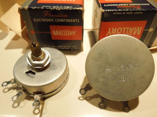 Mallory Potentiometer M3MPK 3K OHM 4 WATT NIB Vintage