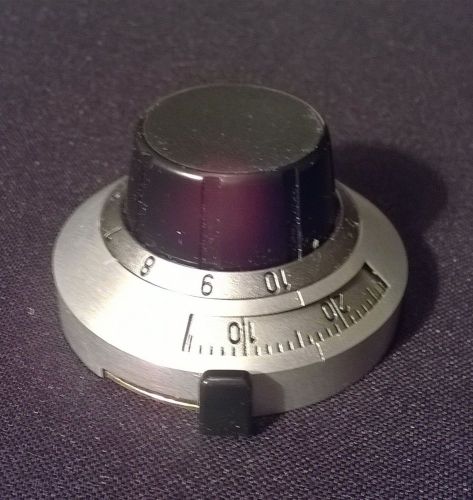 BIG 10 turn dial counters knob brake LITTON SERVOTECHNIK  made in W. Germany NOS