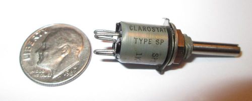 1k ohm **sub**  miniature clarostat  potentiometers 3/8&#034; od  nos - 1 pc. for sale