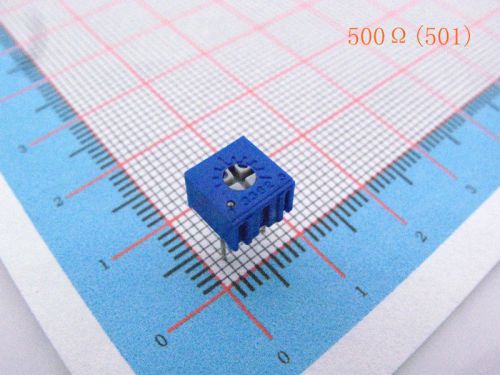 100pcs 3362P High Precision Trimmer Potentiometer Variable Resistor 500?(501)