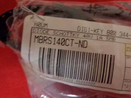 MBRS140TR DIODE SCHOTTKY 40V 1A DO214AA 100 PER