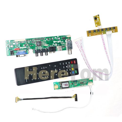 VGA+HDMI+USB+IR+Audio LCD Controller Board w/Remote For HSD121PS11