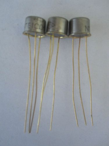 Qty. of 3 - NTE100 Transistor - PNP, - 24V, TO-5 -  Lot of 3