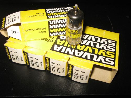 Lot of 5 sylvania tubes valves 6cf6 / 6cb6a made in canada nos in box for sale