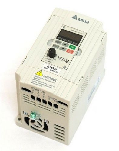 Delta variable frequency inverter vfd015m21a-za 2hp 1.5kw 1500w 220v 1 phase new for sale