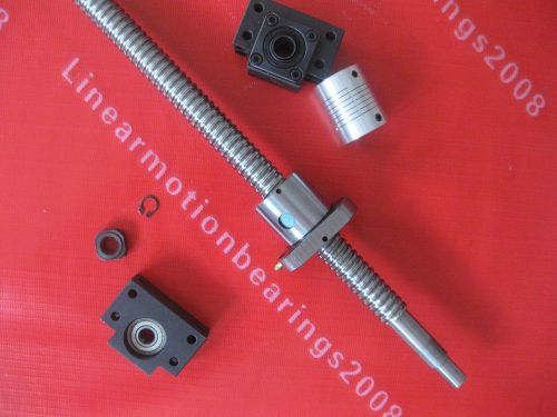 1 ballscrew RM2005-1500mm-C7 ballscrews + bearing mount BK15 BF15 + coupling