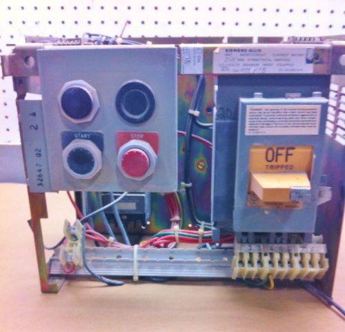 Siemens-Allis Motor Control Center Bucket Start &amp; Stop Buttons,  #2470