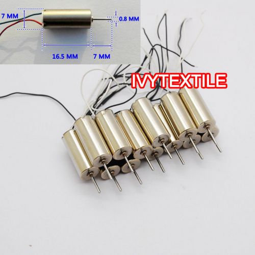 NEW 10pcs 7x16mm DC Coreless Motor high speed Strong magnetic 4.2V 2A 60000RPM