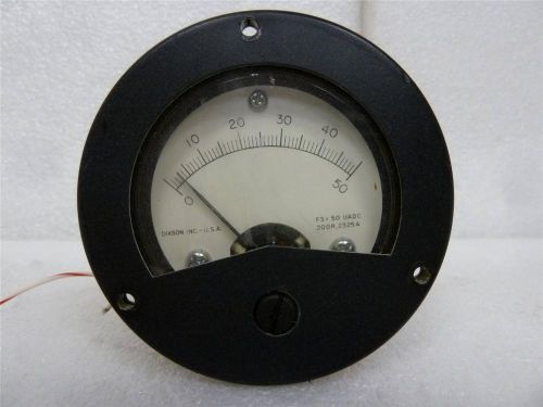 Dixson inc. fs = 50 uadc 200r, 2325a instrument gauge for sale