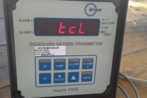 INGOLD 4300 4300/2300 2300 DISSOLVED OXYGEN TRANSMITTER 115VAC 0.10A 0.10 AMPS