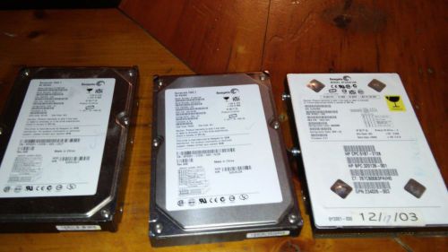 Lot of 3 Seagate 40GB Desktop 7200 RPM 3.5&#034; HD SeST340014A P/N:9W2005-033