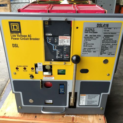 Square d dsl416 1600 amp circuit breaker for sale