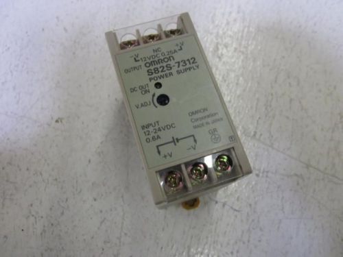 OMRON S82S-7312 POWER SUPPLY 24VDC *USED*