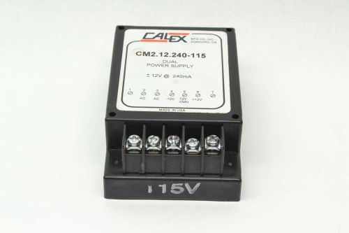 CALEX CM2.12.240-115 DUAL 12V-AC 240MA POWER SUPPLY B416330