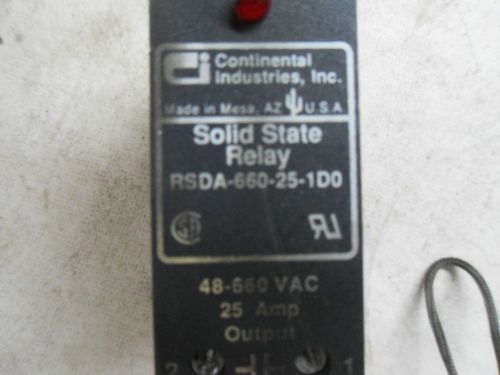 (G1-5) 1 NEW CONTINENTAL INDUSTRIES INC RSDA660251DO SOLID STATE RELAY