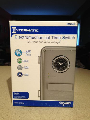 Intermatic electromechanical time switch 24 hour / auto voltage nib german new for sale
