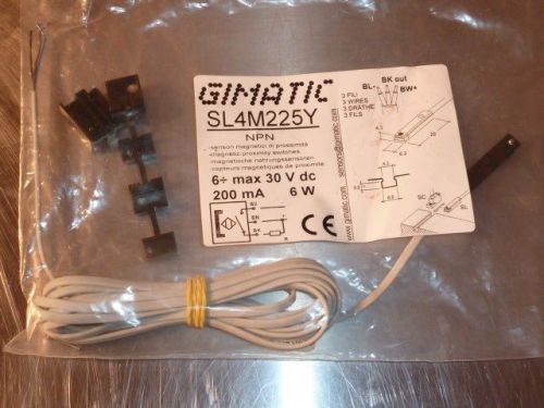 Gimatic Magnetic Proximity Switch / Sensor  SL4M225Y - NIB -