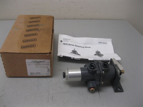 1/4&#034; Fisher Controls 167DA 3-Way Switching Valve 167D Series NEW H16 (1701)