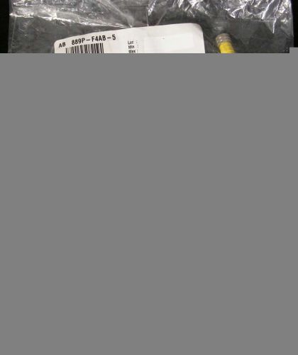 New sealed allen bradley 889p-f4ab-5 /a cordset pico (m8) female straight qty for sale