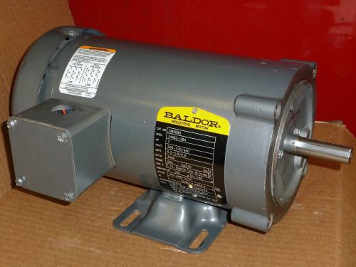 Baldor Electric Motor CM3555 2 HP 3 PH 3450 RPM 56C Frame Face and Foot mount