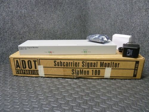 FREE SHIPPING! A DOT BROADCAST SUBCARRIER SIGNAL MONITOR SIGMON 100 STATMON 100
