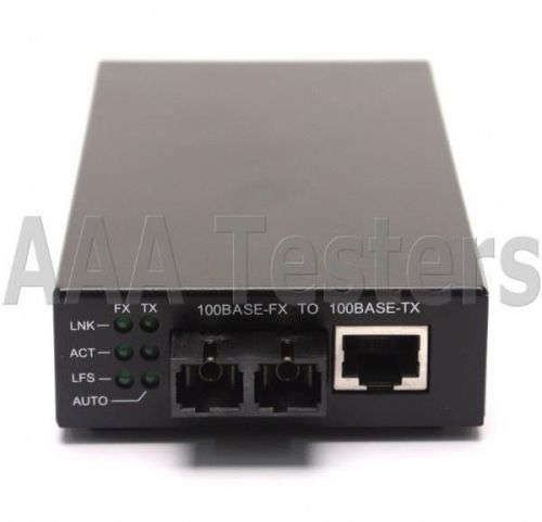 NetOptics 100Base-FX to 100Base-TX SC MM Fiber Optic Ethernet Converter CV-MM-CU