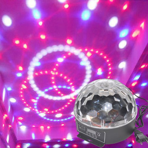 DMX512 Disco DJ Stage Lighting Digital LED RGB Crystal,Magic,Ball User Manual*