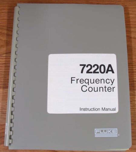 NOS FLUKE 7220A FREQUENCY COUNTER INSTRUCTION MANUAL NEW CONDITION