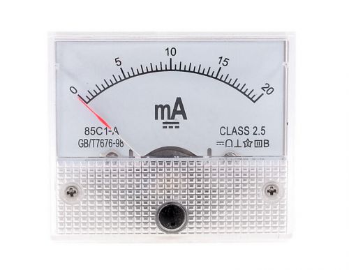 Dc 0-20ma analog current panel meter amp ammeter 85c1-a for sale