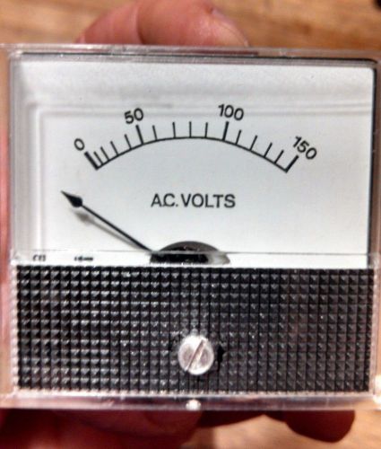 Shurite Model 850 0-150 Volts AC Analog Panel Meter NOS