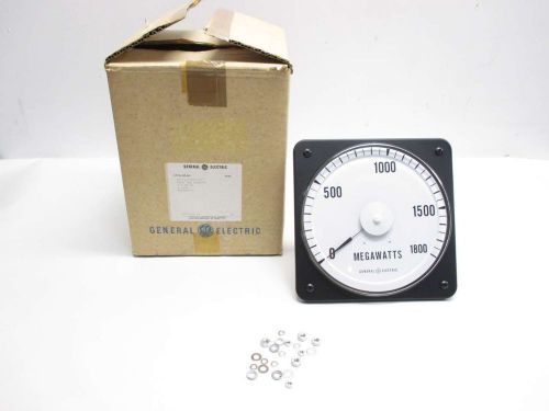 New general electric ge 50-121111fafa7jlm 0-1800 megawatts panel meter d480037 for sale