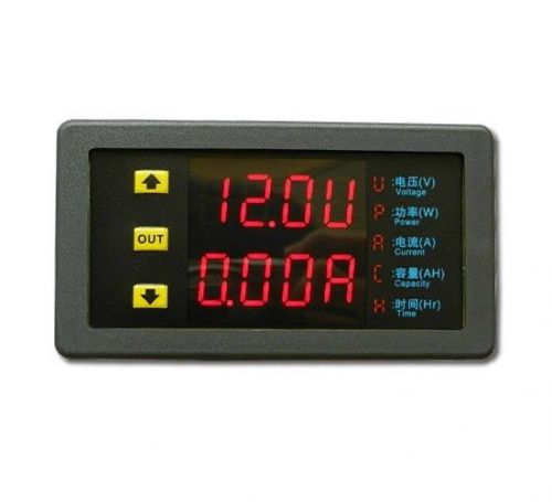 Voltammeter Meter for Voltage Power Current Ampere Capacity Time 0-90V 0-100A