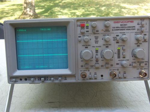 SENCORE SC-301 150 MHz Oscilloscope &amp; Component Analyzer w/probes FREE SHIPPING