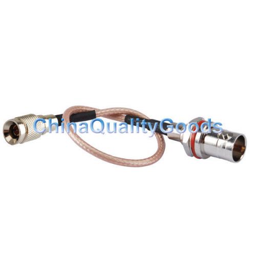 Pigtail cable BNC female bulkhead to 1.0/2.3 Male Straight RG179 15cm 75ohm