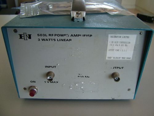 RF AMPLIFIER EIN 503L for parts 5MHz - 480MHz  WORKING,MISSING THE PRE AMP BOARD
