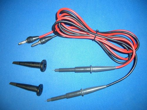 Tektronix TEK DM501A, DM502A, DM505 dual clamp style probes, w/ pouch