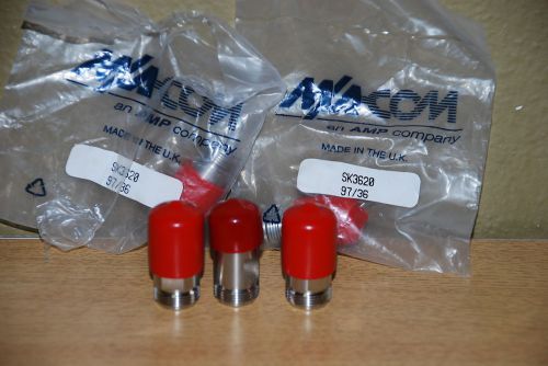 Lot of 5 ma-com amp rf connector type n female jack sk3620 (p-a8-40) for sale